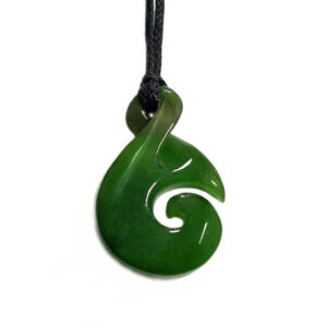 JADE SINGLE TWIST PENDANT 32MM