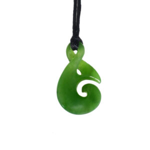 JADE SINGLE TWIST PENDANT 25MM